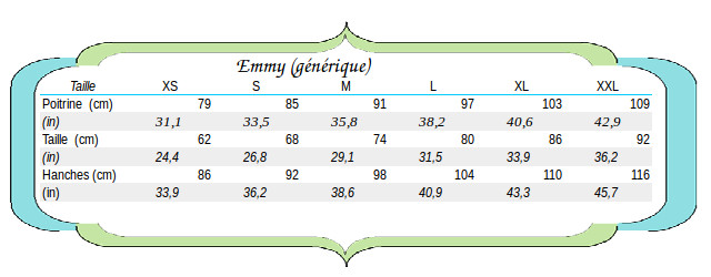 Emmy size chart 2.1